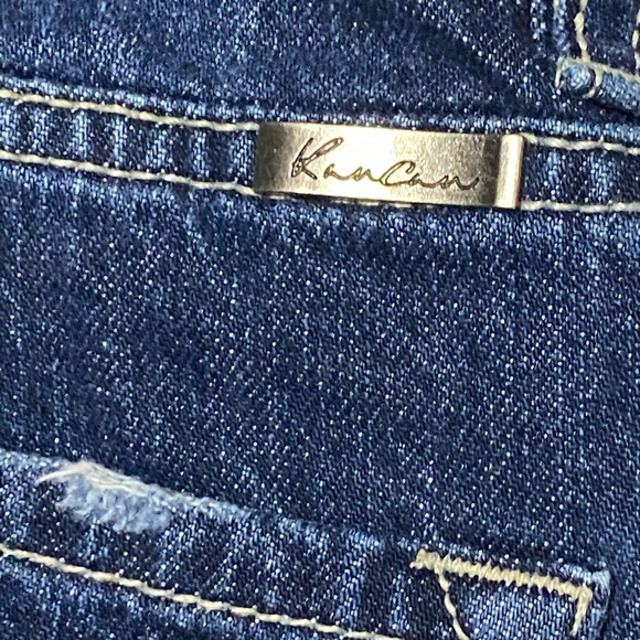 Kancan Size 5 / 26 Distressed Jeans Worn 1X - Picture 6 of 10
